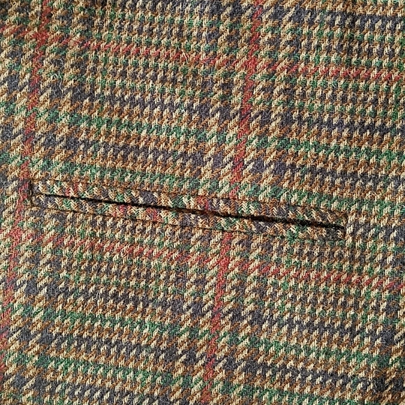 Vintage Wool Blend Checkered Blazer - Picture 10 of 13
